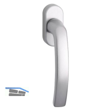 HOPPE Fenstergriff LUXEMBOURG - Secustik, VK 7 x 32 - 42 mm, Edelstahl - Effekt