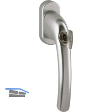 HOPPE Fenstergriff TOKYO - Sperrzylinder, 90�, VK 7 x 35 mm, Edelstahl-Effekt