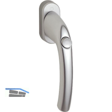 HOPPE Fenstergriff TOKYO - Druckknopf 90�, VK 7 x 35 mm, silber eloxiert