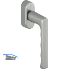 HOPPE Fenstergriff HAMBURG - SecuForte, Aluminium Edelstahl-Effekt