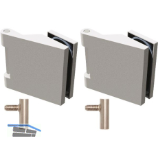 SOLIDO Glast�rbandset Office m. Rahmenteil f. Stahlzarge M10x1,rechts,mattnickel