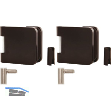 SOLIDO Glast�rbandset Office m. Rahmenteil f. Stahlzarge M10x1,links,Alu schwarz