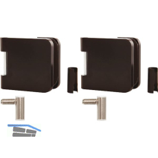 SOLIDO Glast�rbandset Office m. Rahmenteil f.Stahlzarge M10x1,rechts,Alu schwarz