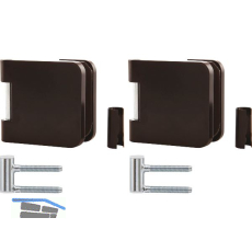 SOLIDO Glast�rbandset Office m. Rahmenteil f. Smart Zargen,links,Alu schwarz