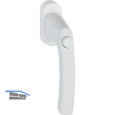 HOPPE Fenstergriff LI�GE - Druckknopf, Vierkant 7 x 37 mm, Alu wei�