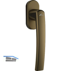 ROTO Fenstergriff ROTOLINE VK 7 x 30 mm, Aluminium mittelbronze eloxiert