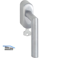 HOPPE Fenstergriff AMSTERDAM - SecuSelect, VK 7 x 32 mm, Edelstahl matt