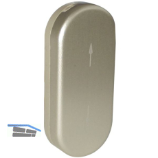 ROTO Steckrosette ROTOLINE - m. Schiebehangerl, Aluminium champagne eloxiert