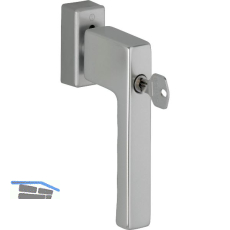 HOPPE Fenstergriff TOULON Sperrzylinder, VK 32-42 mm, Aluminium silber eloxiert