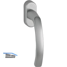 HOPPE Fenstergriff LI�GE, Vierkant 7 x 37 mm, Alu Edelstahl-Effekt