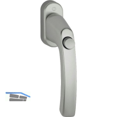 HOPPE Fenstergriff LI�GE - Druckknopf, Vierkant 7 x 40 mm, Alu Edelstahl Effekt