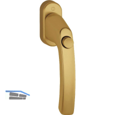 HOPPE Fenstergriff LI�GE - Druckknopf, Vierkant 7 x 40 mm, Alu bronze eloxiert