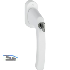 HOPPE Fenstergriff LI�GE - Sperrzylinder, Vierkant 7x40, 100 Nm, wei�