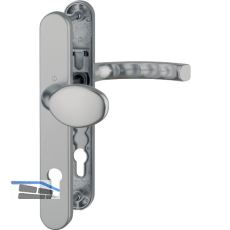 Wechselgarnitur LI�GE - auf Schmalschild 36 mm, Knopf, 67 - 72, Edelstahl-Effekt