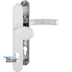 Wechselgarnitur LI�GE - auf Schmalschild 36 mm, Knopf, 67 - 72, wei�