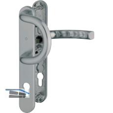 Wechselgarnitur LI�GE - auf Schmalschild 36 mm, 67-72,Edelstahl-Effekt