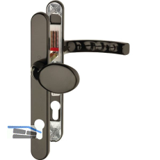 Wechselgarnitur LI�GE - auf Schmalschild 30 mm, Knopf, 72 - 82, braun