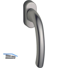 HOPPE Fenstergriff TOKYO, VK 7 x 32 mm, Rastung, Edelstahl Effekt