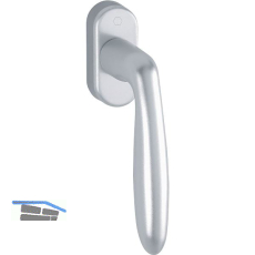 HOPPE Fenstergriff VERONA, VK 7 x 35 mm, silber eloxiert