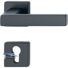 HOPPE Dr�ckergarnitur AUSTIN - auf Rosette PZ, TS 37-42 mm, Aluminium schwarz