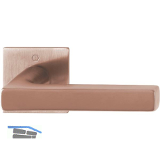 HOPPE Dr�ckergarnitur DALLAS - ohne Schl�sselrosetten, kupferfarben satiniert