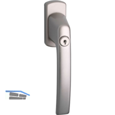 MACO Fenstergriff HARMONY - Sperrzylinder, VK 7x35 mm, Alu titan eloxiert