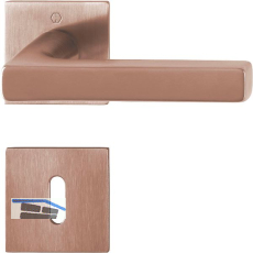 HOPPE Dr�ckergarnitur DALLAS - auf Rosette BB, Messing kupferfarben satiniert