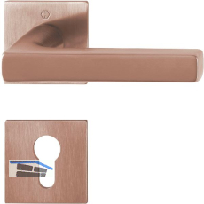 HOPPE Dr�ckergarnitur DALLAS - auf Rosette PZ, Messing kupferfarben satiniert