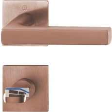 HOPPE Dr�ckergarnitur DALLAS - auf Rosette WC, kupferfarben satiniert