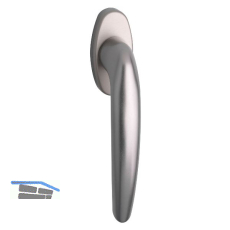 MACO Fenstergriff RHAPSODY, Nocken 10 mm, Alu titan eloxiert