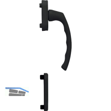 HOPPE Balkont�rgriff-Halbgarnitur LI�GE - innen, schwarz