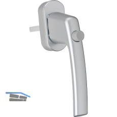 MACO Fenstergriff TRESOR, Sperrknopf, VK 7 x 35 mm, Alu silber eloxiert