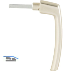 MACO Steckgriff HARMONY, VK 7 x 43 mm, Aluminium champagne eloxiert