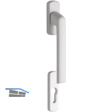 MACO Balkont�rgriffhalbgarnitur HARMONY - au�en niedrig, wei�