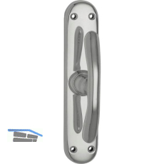 GRUNDMANN Fenstertrieb ELEGANT 521 - gebogen, Alu poliert