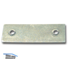 Blindplattl f�r Einlegstange, 18 x 53 mm, Stahl verzinkt