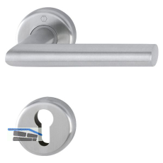 HOPPE Dr�ckergarnitur UTRECHT - auf Rosette PZ, 39 - 47, Edelstahl matt