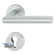 FH-Dr�ckergarnitur AMSTERDAM - auf Rosette PZ, 40 - 45, silber eloxiert