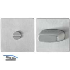 HOPPE Flachrosetten mit St�tznocken, eckig, Edelstahl matt