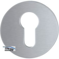 HOPPE Zylinderrosette flach mit St�tznocken, rund, Edelstahl matt