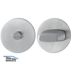 HOPPE WC-Rosette flach mit St�tznocken, rund, Edelstahl matt