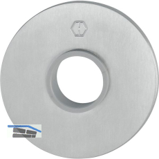 HOPPE Dr�ckerrosette flach mit St�tznocken, rund, Edelstahl matt