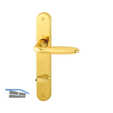 HOPPE Dr�ckergarnitur VERONA - auf Schild WC 90, Messing poliert