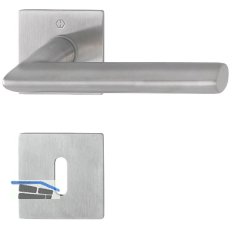 HOPPE Dr�ckergarnitur STOCKHOLM - auf Flachrosette BB, 35 - 45, Edelstahl