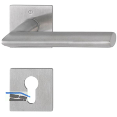 HOPPE Dr�ckergarnitur STOCKHOLM - auf Flachrosette PZ, 35 - 45, Edelstahl