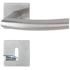 HOPPE Dr�ckergarnitur TRONDHEIM - auf Rosette BB, 35 - 45, Edelstahl