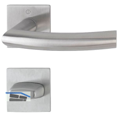 HOPPE Dr�ckergarnitur TRONDHEIM - auf Rosette WC, 35 - 45, Edelstahl