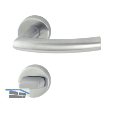 HOPPE Dr�ckergarnitur TRONDHEIM - auf Rosette WC, 37 - 42, Edelstahl matt
