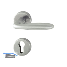 HOPPE Dr�ckergarnitur VERONA - auf Rosette PZ, 37 - 42, Edelstahl matt