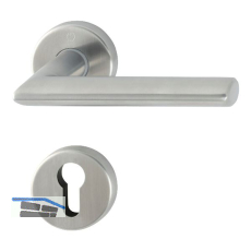 HOPPE Dr�ckergarnitur STOCKHOLM - auf Rosette PZ, 40 - 45, Edelstahl matt